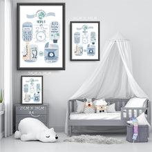 Laden Sie das Bild in den Galerie-Viewer, Geburtstagsanzeige Jungs Typ "Noah"