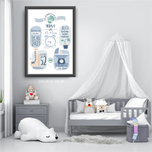 Laden Sie das Bild in den Galerie-Viewer, Geburtstagsanzeige Jungs Typ "Noah"