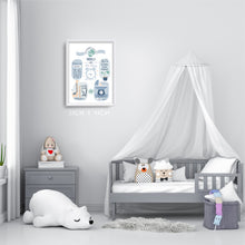 Laden Sie das Bild in den Galerie-Viewer, Geburtstagsanzeige Jungs Typ "Noah"