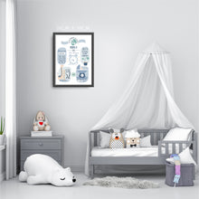 Laden Sie das Bild in den Galerie-Viewer, Geburtstagsanzeige Jungs Typ "Noah"